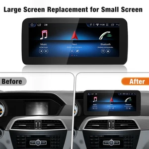 10.25" CarPlay Android Auto GPS Navi Stereo for Mercedes W204 NTG 4.5 2011-2014 - Picture 1 of 13