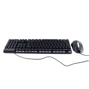 Mechanical Keyboard Wired Mouse Set Ergonomic Keyboard And Mouse Lighting IDM - Afbeelding 1 van 12