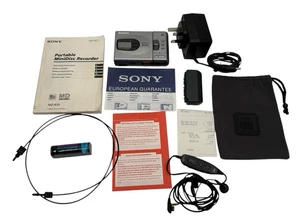 Sony MD Walkman Mini Disc Portable Minidisc Recorder MZ-R35 Battery Case BOXED - Picture 1 of 11