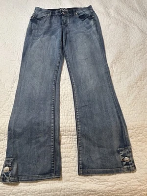 Rod's True Western Women's Size 11/12 Boot Cut Stretch Jeans Cowgirl Rodeo Studs - Image 1 of 4