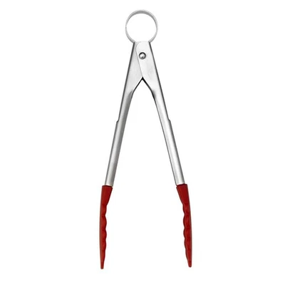 Cuisipro - Mini Stainless Steel Tong with Silicone Head 18cm Red - image 1 of 3