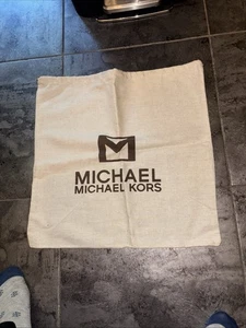 Michael Kors LOGO Bolso Grande de Lona con Cordón para el Polvo para Cartera o Zapatos Bolso - Imagen 1 de 2