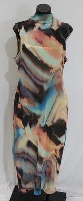 Steve Madden Women's Mock Neck Sidra Midi Dress AC2 Desert Pink Size XL NWT  - Image 1 of 4