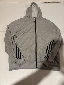 New 18 Full Zip Athletic Outdoor Hoodie Men’s Size XL Gray Black - Picture 1 of 6