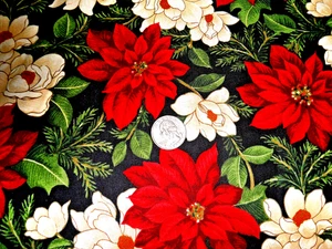 Moda Fabrics #32670 A BEAUTIFUL CHRISTMAS FLORAL BTY - Picture 1 of 1