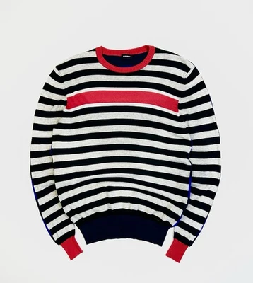 Diesel Lightweight Knit Striped Jumper Crewneck Pullover Multicolor Y2k Size L - Image 1 of 4