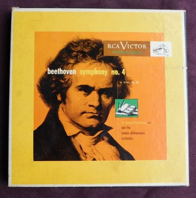 VINTAGE (45rpm) BEETHOVEN SYMPHONY NO. 4 IN B FLAT MAJOR RCA VICTOR RECORD SET - Image 1 of 4