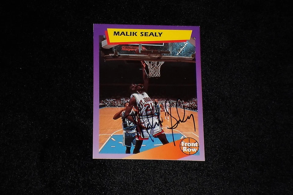 MALIK SEALY 1992 FRONT ROW ROOKIE CERTIFIED SIGNED AUTOGRAPHED CARD #85 (d.2000) - Image 1 of 1