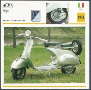 EDITO-SERVICE S A OLDTIMER MOTORRÄDER-1951-ACMA-VESPA - Bild 1 von 2
