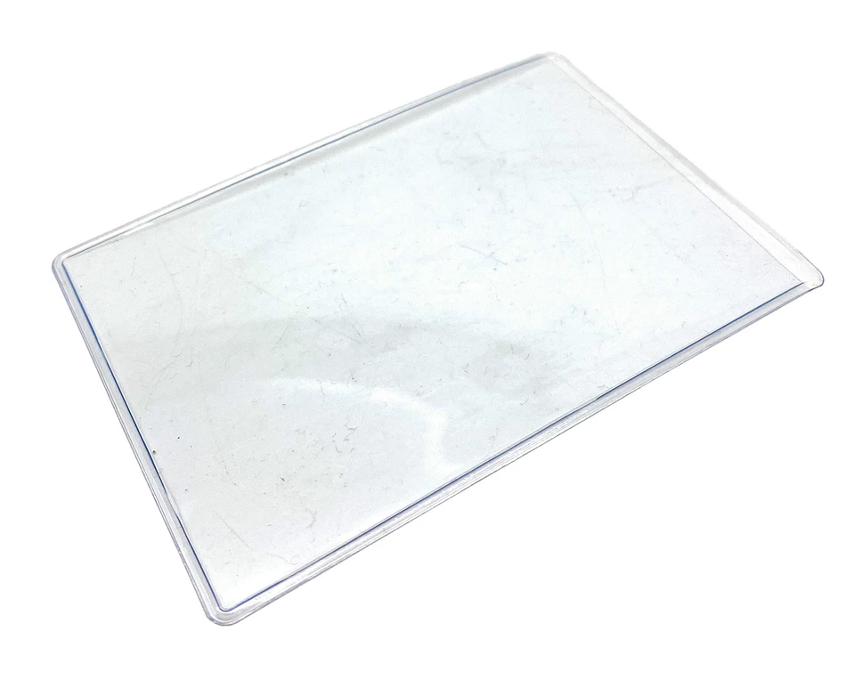 Clear Plastic Pocket Sleeves to protect and Keep Clean Credit Membership Cards - Image 1 of 3