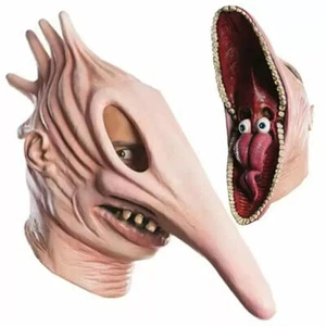 HOT Halloween Costume Adult Beetlejuice Barbara and Adam Monster Mask Couple - Picture 1 of 18