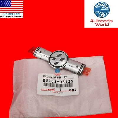 GENUINE OEM TOYOTA SCION 2013-2016 FR-S BLACK FRONT FENDER 86 EMBLEM SU003-03125 - Image 1 of 3