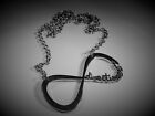 Silver Infinity Pendant Necklace - Free Post