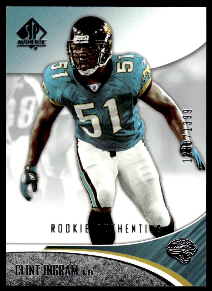 2006 SP Authentic Clint Ingram Rookie /1399 Jacksonville Jaguars #135 R73 - Image 1 of 2