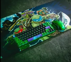 Ghost Limited Edition Teenage Mutant Ninja Turtles k68 Keyboard, Wraith M3 Mouse - Picture 1 of 21