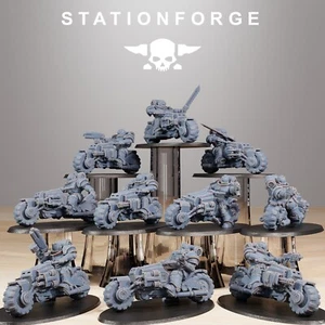 Socratis Bikers x3, Space Division, Marine Core, Stationforge, Legion Outriders - Picture 1 of 12