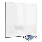 Glas-Magnettafel 40x40 Quadratisch Wand mit Zubehr Whiteboard Kche Office Bro