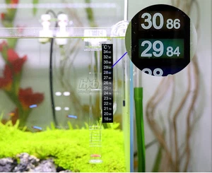 5 PCS LCD STICK ON DIGITAL THERMOMETER AQUARIUM FISH TANK WINDOW WATER STRIP - Picture 1 of 2