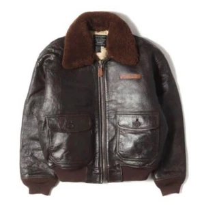 AVIREX ANA G-1 Flight Jacket Sheepskin Mouton Men Size S Brown - Picture 1 of 10