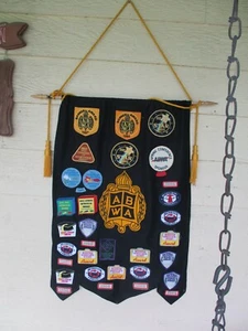 BANNER AWARD RARE AMERICAN BUSINESS WOMEN’S ASSOCIATION ABWA 1980S 90S PATCHES - Picture 1 of 8