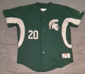 Wilson Michigan State Jersey Large College Baseball Stitch & Sewn #20 Spartans - Picture 1 of 9