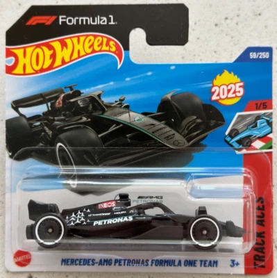 2025 Hot Wheels MERCEDES-AMG PETRONAS FORMULA ONE F1 with Protector Track Aces - Image 1 of 3