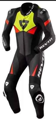 Real Cowhide Leather Motorcycle Biker Suit Motorbike Racing Protective Suit - Image 1 of 4