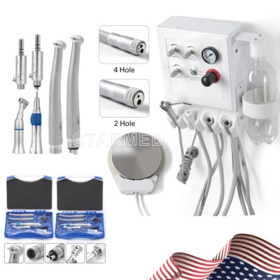 Portable Dental Turbine Unit Weak Suction /Dental High&Low Speed Handpiece 2/4H - Image 1 of 4