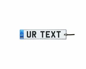 Personalised Estonia Number Plate Car Air Freshener - Picture 1 of 2