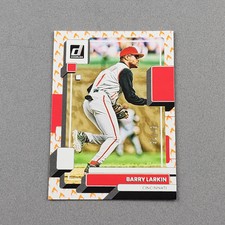 2022 Donruss On Fire Emoji #87 Barry Larkin /75 Cincinnati Reds Baseball Card