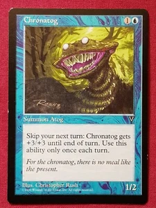 Magic The Gathering VISIONS CHRONATOG blue card MTG - Imagen 1 de 2