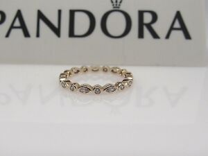 Pandora 14 kt Gold Alluring Brilliant Marquise CZ Ring #150183CZ  w/Hinge Box