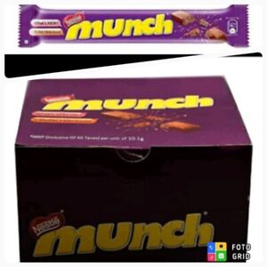 Nestle Munch Crunchilicious Milk Chocolate 10.1 gram  24 Bars in Box Pack