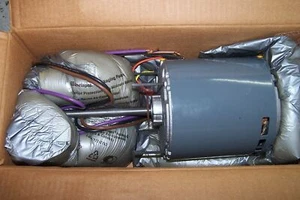 NEW TRANE EMERSON 3/4 HP CONDENSER FAN MOTOR 460 VAC 1100 RPM 1 PHASE 48Y FRAME - Picture 1 of 8