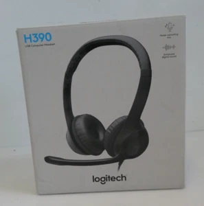 Logitech H390 USB Computer Headset Stereo with Noise Cancelling Microphone - Picture 1 of 3