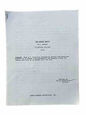 THE ADDAMS FAMILY  SCRIPT "N.J. Addams" HANNA-BARBERA Wednesday