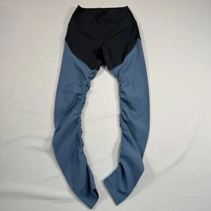 Zyia Leggings Womens Size 0 Blue Storm Parallel Lux Ribbed Gray High Rise - Imagen 1 de 9