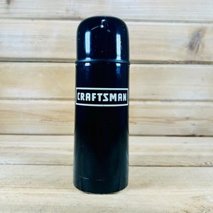 Used Craftsman 12-ounce Black Insulated Metal Coffee Thermos - Picture 1 of 7