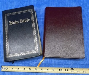 2 VERY NICE KING JAMES VERSION BIBLES RIVERSIDE & OXFORD RED LETTER GIANT PRINT - Picture 1 of 12