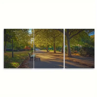 3pcs Burgess Park Serenity Londons Urban Oasis  Metal Print Ready to Hang Art - Image 1 of 4