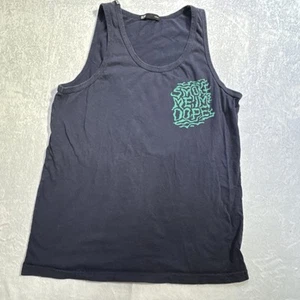 Dope Blue Men’s Tank “Smoke Me, I’m Dope” Size Medium 100% Cotton - Picture 1 of 8