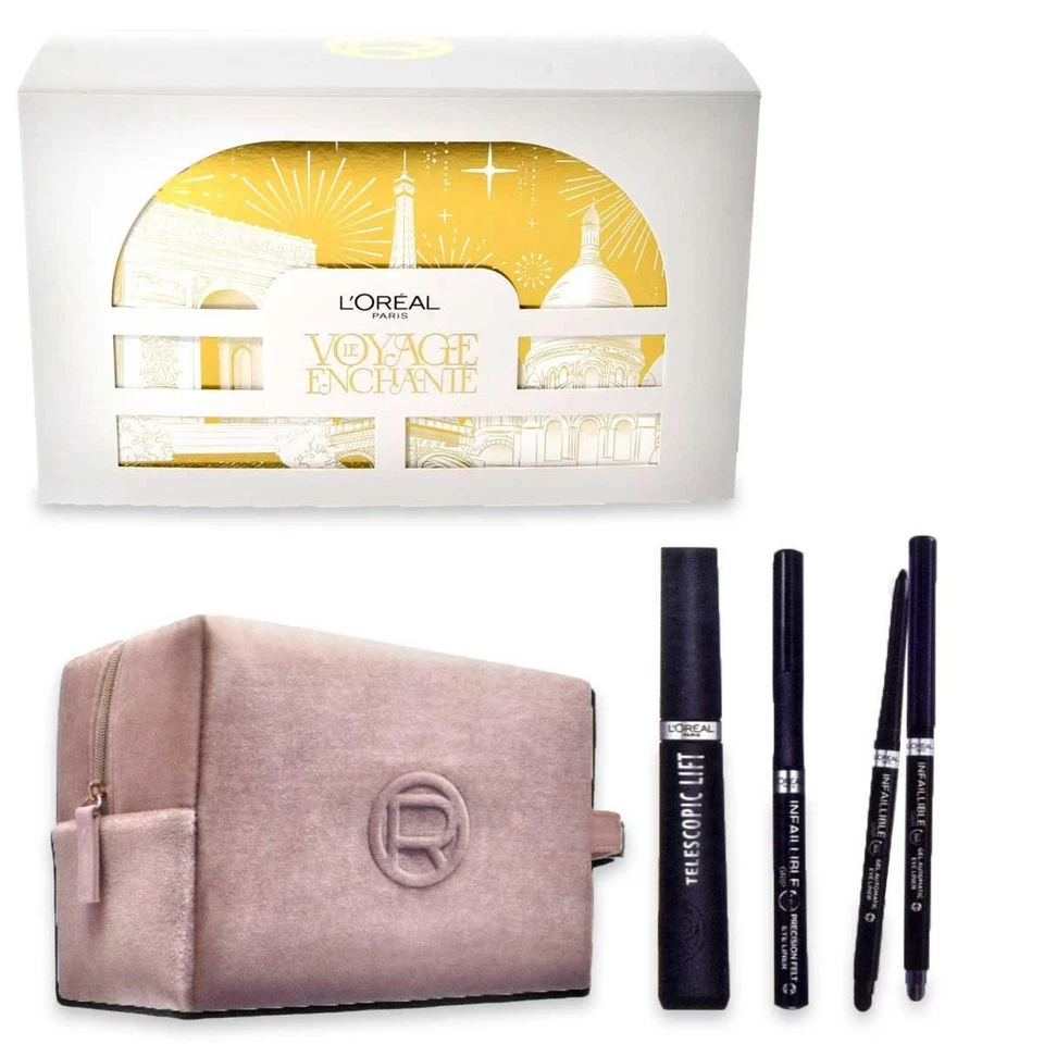 L'Oreal Beauty Set Var Máscara Telescópica Agarre Maquillaje de Ojos Regalo Profesional Foto 1 de 1