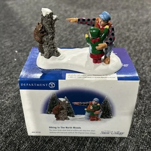 DEPT 56 Wandern im Nordwald Schneedorf Zubehör # 55133 mit Karton - Bild 1 von 11