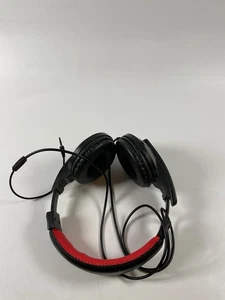 Kabelgebundenes Gaming Headset - Over-Ear Stereo Kopfhörer mit Mikrofon - Schwarz & Rot 3,5 mm A - Bild 1 von 4