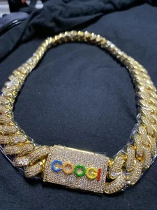 COOGI X APORRO BASIC CUBAN LINK CHAIN, LTD ED - HEAVY - 18K YELLOW GOLD ~RARE~ - Picture 1 of 12
