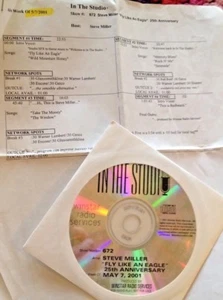RADIO SHOW: IN THE STUDIO 5/7/01 STEVE MILLER FLY LIKE AN EAGLE 25TH ANNIVERSARY - Picture 1 of 1