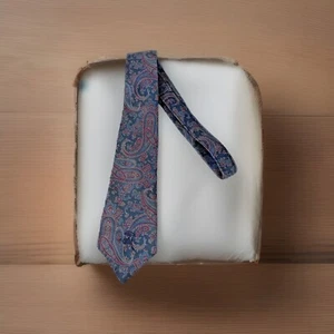 Younkers Countess Mara New York Blue Paisley Neck Tie  Business Formal Wedding - Picture 1 of 4
