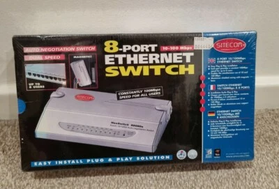 8-Port Ethernet Network Switch Hub Internet NEW/ Sealed - Image 1 of 4