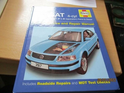 3917 VW Passat Petrol & Diesel 1996 - 2000 Haynes Service and Repair Manual - Image 1 of 3