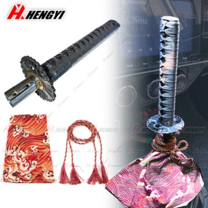 JDM Samurai Sword Manual Gear Shift Knob Shifter Katana 30cm+Boot Cover Red Blue - Picture 1 of 18